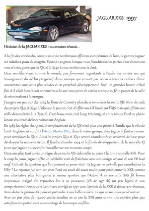 VACV Fiche Jaguar XK8 