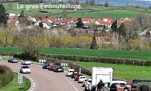 Embouteillage RN6 Avril 2022