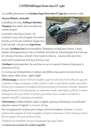 VACV Fiche Caterham Suoer Seven